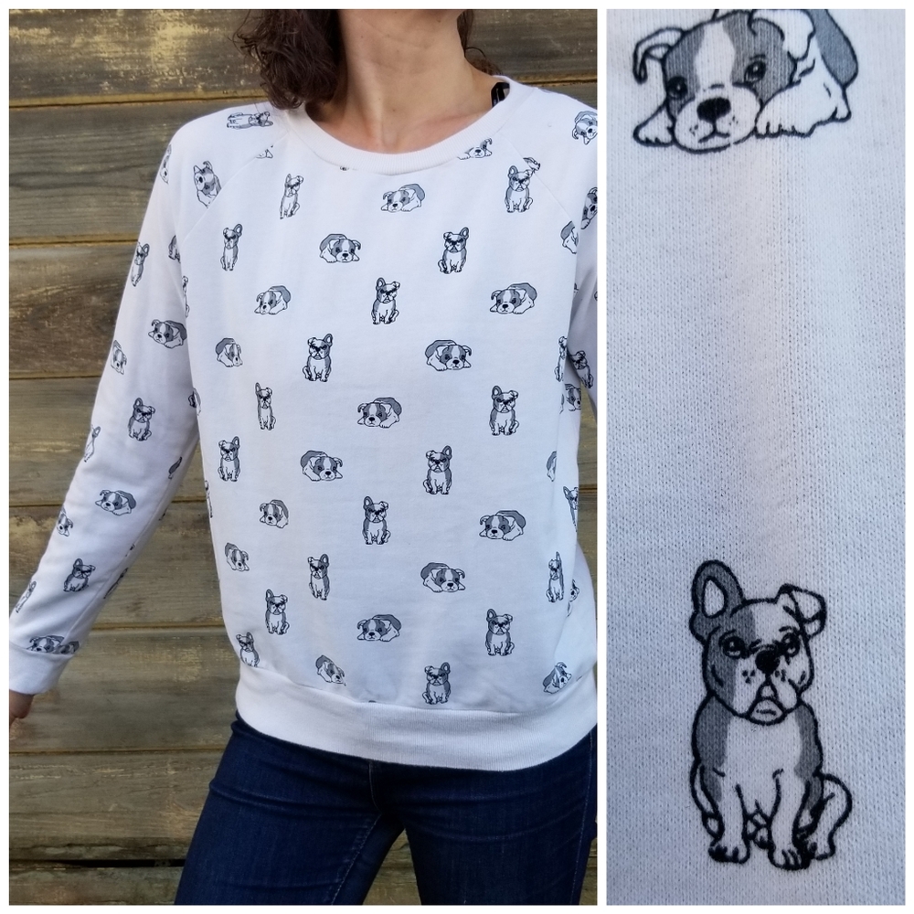 Forever 21 | puppy graphic sweatshirt - Picture 1 of 8